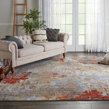 Load image into Gallery viewer, Nourison Artworks ATW03 Red and Gold Multicolor 9&#39;x12&#39; Rug ATW03 Silver/Grey/Yellow
