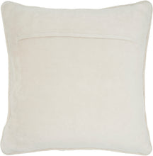 Load image into Gallery viewer, Mina Victory Luminescence Quilted Swarovski Ivory Throw Pillow YS104 20&quot; x 20&quot;
