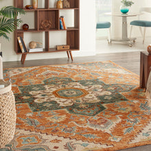 Load image into Gallery viewer, Nourison Bahari 8&#39; x 10&#39; Area Rug BAH02 Rust

