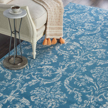 Load image into Gallery viewer, Nourison Jubilant JUB09 Blue 8&#39;x10&#39; Large Low-pile Rug JUB09 Blue
