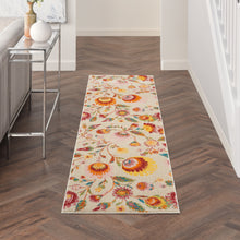 Load image into Gallery viewer, Nourison Allur 8&#39; Runner Ivory Multicolor Area Rug ALR08 Ivory Multicolor

