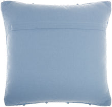 Load image into Gallery viewer, Mina Victory Life Styles Chevron Loops Ocean Throw Pillow GC104 18&quot;X18&quot;
