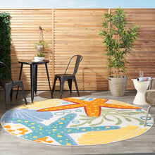 Load image into Gallery viewer, Nourison Aloha 8&#39; Round Area Rug ALH24 Multicolor
