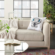 Load image into Gallery viewer, Nourison Trendy, Hip, New-Age Rockin&#39; Elephant White Throw Pillow JB015 18&quot;X18&quot;
