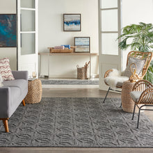 Load image into Gallery viewer, Nourison Cozumel 8&#39; x 10&#39; Area Rug CZM01 Dark Grey
