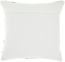 Load image into Gallery viewer, Mina Victory Outdoor Pillows Woven Stripes &amp; Dots Grey Throw Pillow VJ088 18&quot;X18&quot;
