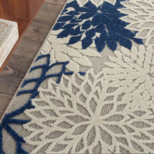 Load image into Gallery viewer, Nourison Aloha 3&#39;x4&#39; Ivory Navy Area Rug ALH05 Ivory/Navy
