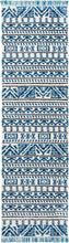 Load image into Gallery viewer, Nourison Kamala DS503 Blue and White 8&#39; Runner Hallway Rug DS503 Ivory/Blue
