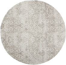 Load image into Gallery viewer, Nourison Damask 8&#39; Round Area Rug DAS06 Ivory
