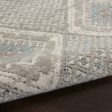 Load image into Gallery viewer, Nourison Concerto 10&#39; Runner Area Rug CNC16 Grey/Ivory/Blue
