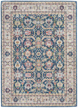 Load image into Gallery viewer, Nourison Ankara Global ANR13 Navy Blue Multicolor 5&#39;x8&#39; Persian Area Rug ANR13 Navy/Multicolor
