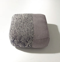 Load image into Gallery viewer, Handmade Knitted Floor Cushion | Mottled Grey &amp; Ashes Of Roses - GFURN
