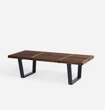 Load image into Gallery viewer, Mid Century Modern Wood Bench - Henri Bench
