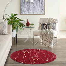 Load image into Gallery viewer, Nourison Grafix GRF15 Red 4&#39; Round Area Rug GRF15 Red
