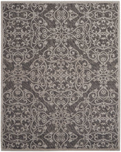 Load image into Gallery viewer, Nourison Damask DAS01 Grey 8&#39;x10&#39; Large Flat Rug DAS01 Grey
