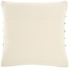 Load image into Gallery viewer, Mina Victory Life Styles Woven Lines and Dots Sage Throw Pillow GC384 18&quot;X18&quot;
