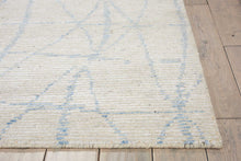 Load image into Gallery viewer, Nourison Ellora ELL02 Ivory and Blue 8&#39;x10&#39; Large Handmade Rug ELL02 Sky
