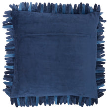 Load image into Gallery viewer, Mina Victory Sofia Velvet Sponge Finger Navy Throw Pillow YS103 20&quot;X20&quot;
