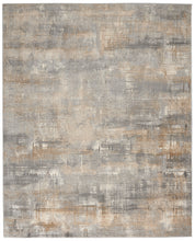 Load image into Gallery viewer, Nourison Ck950 Rush 8&#39; Round Area Rug CK951 Grey/Beige
