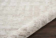 Load image into Gallery viewer, Nourison Ellora ELL01 Grey and White 6&#39;x8&#39; Modern Area Rug ELL01 Ivory/Grey

