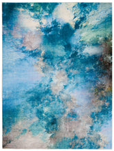 Load image into Gallery viewer, Nourison Le Reve LER02 Blue and Grey 4&#39;x6&#39; PhotoReal Area Rug LER02 Seafoam
