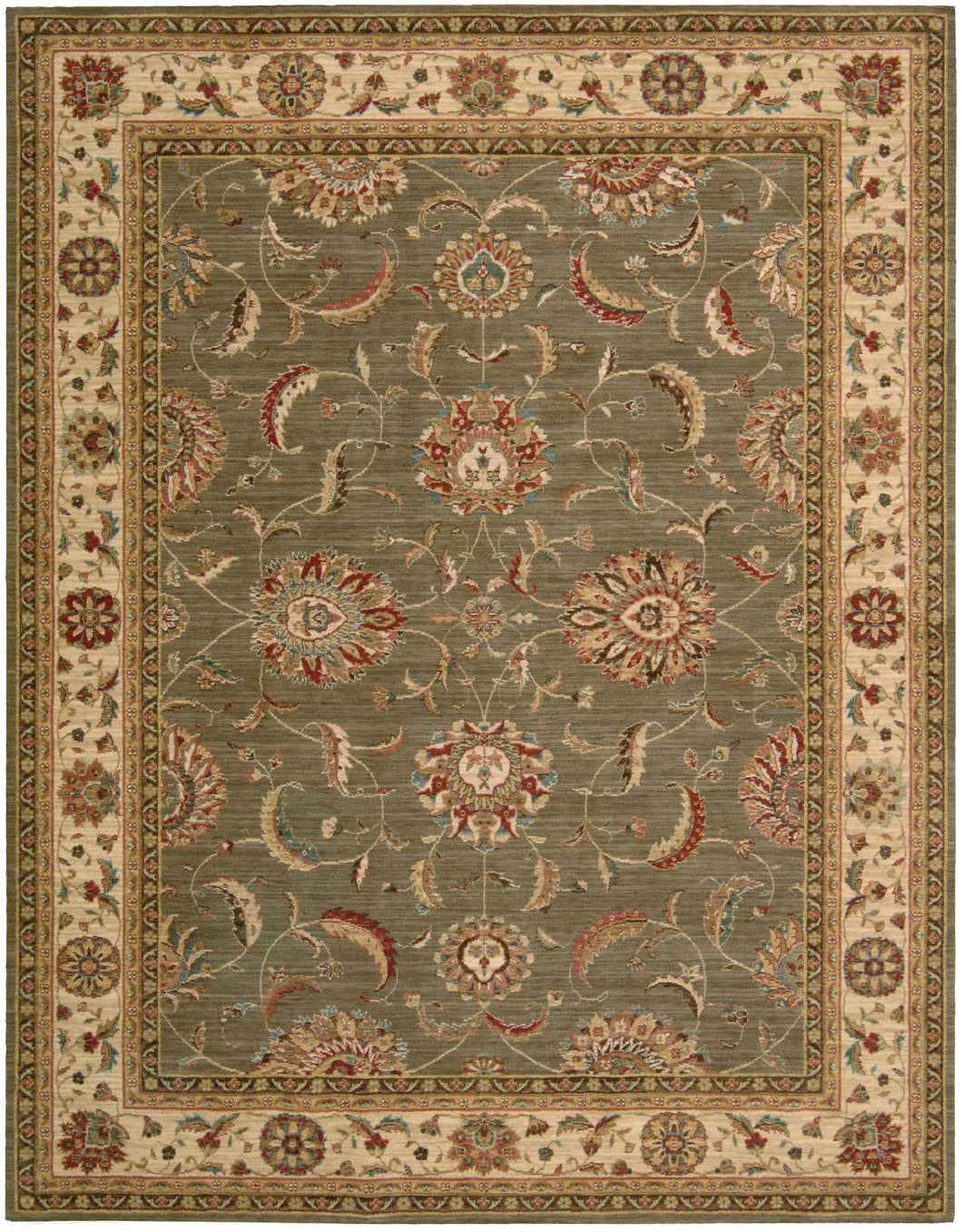 Nourison Living Treasures LI04 Green 8'x10' Rug LI04 Green