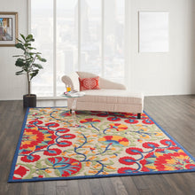 Load image into Gallery viewer, Nourison Aloha 10&#39; x 13&#39; Area Rug ALH20 Red/Multi
