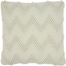 Load image into Gallery viewer, Mina Victory Life Styles Spa Large Chevron Throw Pillow DC173 20&quot; x 20&quot;
