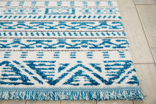 Load image into Gallery viewer, Nourison Kamala DS503 Blue and White 5&#39;x7&#39; Area Rug DS503 Ivory/Blue
