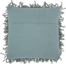 Load image into Gallery viewer, Mina Victory Skinny Fugga Shag Celadon Throw Pillow DC105 20&quot; x 20&quot;
