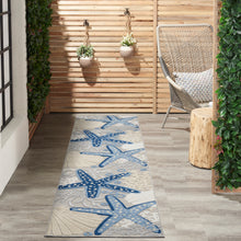 Load image into Gallery viewer, Nourison Aloha 2&#39; x 10&#39; Area Rug ALH24 Blue/Grey
