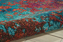 Load image into Gallery viewer, Nourison Celestial CES08 Blue and Red 5&#39;x7&#39; Colorful Area Rug CES08 Atlantic
