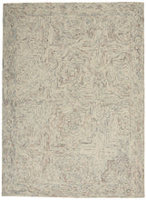 Load image into Gallery viewer, Nourison Interlock 4&#39; x 6&#39; Area Rug ITL03 Blue/Ivory

