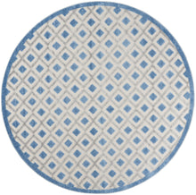 Load image into Gallery viewer, Nourison Aloha 8&#39; Round Area Rug ALH26 Blue/Grey
