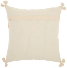 Load image into Gallery viewer, Mina Victory Life Styles Embroidered Feathers Blush Throw Pillow ST443 18&quot;X18&quot;
