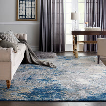 Load image into Gallery viewer, Nourison Artworks ATW02 Blue and Grey 10&#39;x13&#39; Rug ATW02 Blue/Grey
