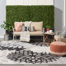 Load image into Gallery viewer, Nourison Aloha 8&#39; x 11&#39; Area Rug ALH05 Black White
