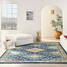 Load image into Gallery viewer, Nourison Allur 9&#39; x 12&#39; Navy Multicolor Area Rug ALR02 Navy Multicolor
