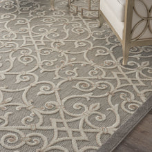 Load image into Gallery viewer, Nourison Aloha 10&#39;x13&#39; Grey Patio Area Rug ALH21 Natural
