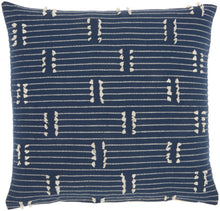 Load image into Gallery viewer, Kathy Ireland Pillow Broken Stripes Navy Throw Pillow SS300 18&quot;X18&quot;
