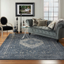 Load image into Gallery viewer, Malta by kathy ireland Home MAI11 Navy 9&#39;x12&#39; Area Rug MAI11 Navy
