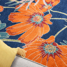 Load image into Gallery viewer, Nourison Allur 8&#39; x 10&#39; Navy Multicolor Area Rug ALR06 Navy Multicolor
