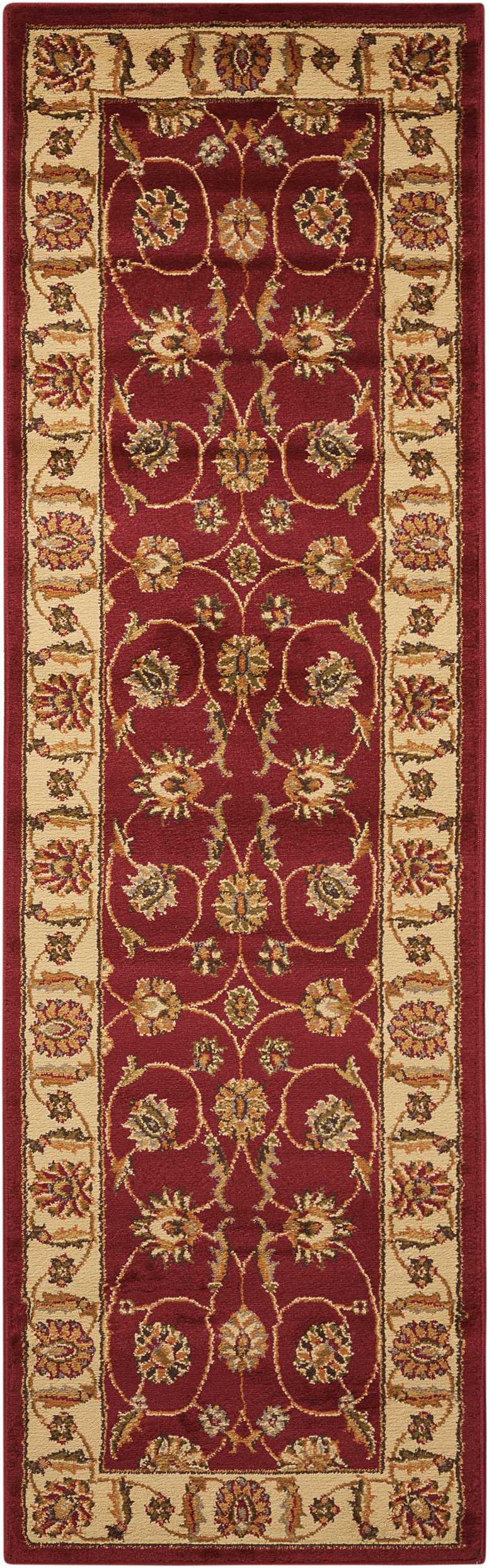 Nourison Paramount PAR09 Red 7' Runner Hallway Rug PAR09 Red