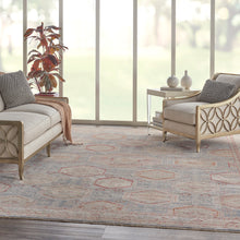 Load image into Gallery viewer, Nourison Homestead 10&#39;x13&#39; Traditional Area Rug HMS01 Light Blue Multi
