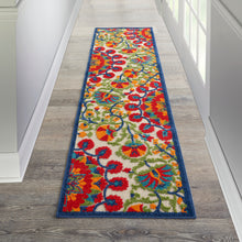 Load image into Gallery viewer, Nourison Aloha 8&#39; Runner Area Rug ALH20 Red/Multi

