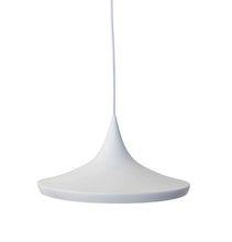 Load image into Gallery viewer, White Pendant Light - Jayda Wide Pendant Lamp - White
