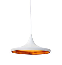 Load image into Gallery viewer, White Pendant Light - Jayda Wide Pendant Lamp - White
