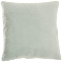 Load image into Gallery viewer, Mina Victory Faux Fur 2 Sided Faux Fur Celadon Throw Pillow AP100 20&quot;X20&quot;
