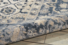 Load image into Gallery viewer, kathy ireland Home Malta MAI04 Blue and Ivory 4&#39;x6&#39; Area Rug MAI04 Ivory/Blue
