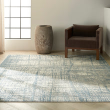Load image into Gallery viewer, Nourison Ck950 Rush 7&#39; x 10&#39; Area Rug CK950 Ivory Blue
